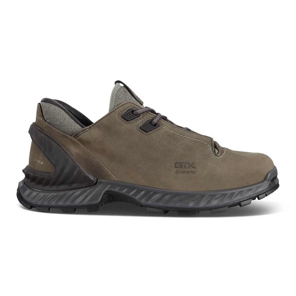 Tenis De Montaña Hombre - ECCO Exohike Bajos Gtx - Verde Oliva - HEV604981